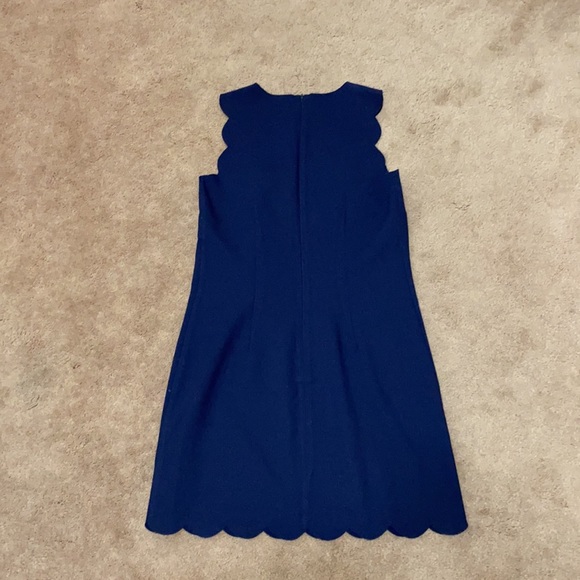 Jcrew Navy Scalloped Dress - Picture 5 of 16